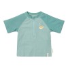 Groene UV t-shirt met kogelvisje - Rash guard short sleeves seashells surf blue